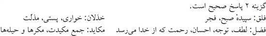 پاسخنامه