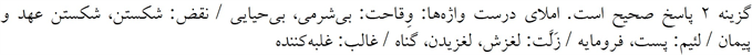 پاسخنامه